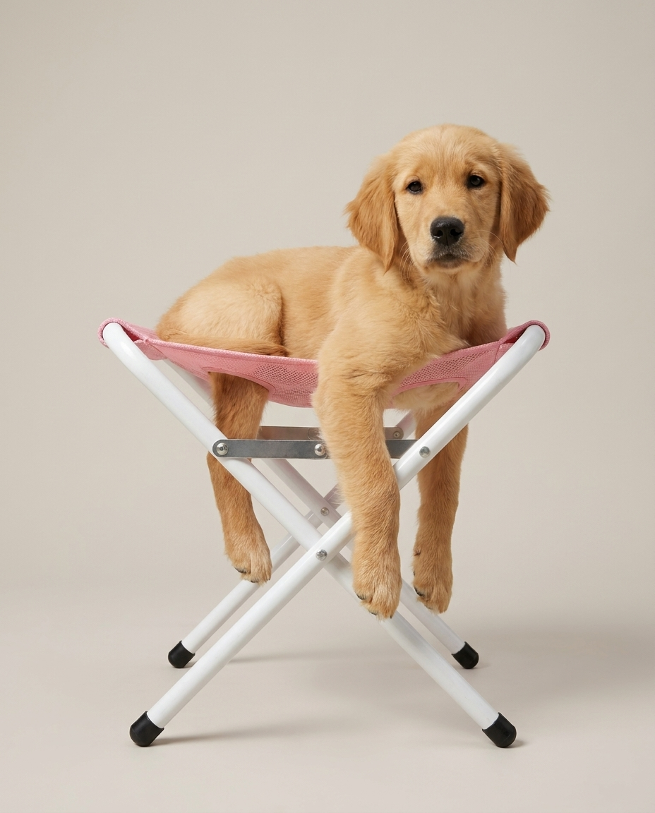 PupFloaty Bath Hammock - Foldable Pet Shower Stand for Small Dogs and Cats