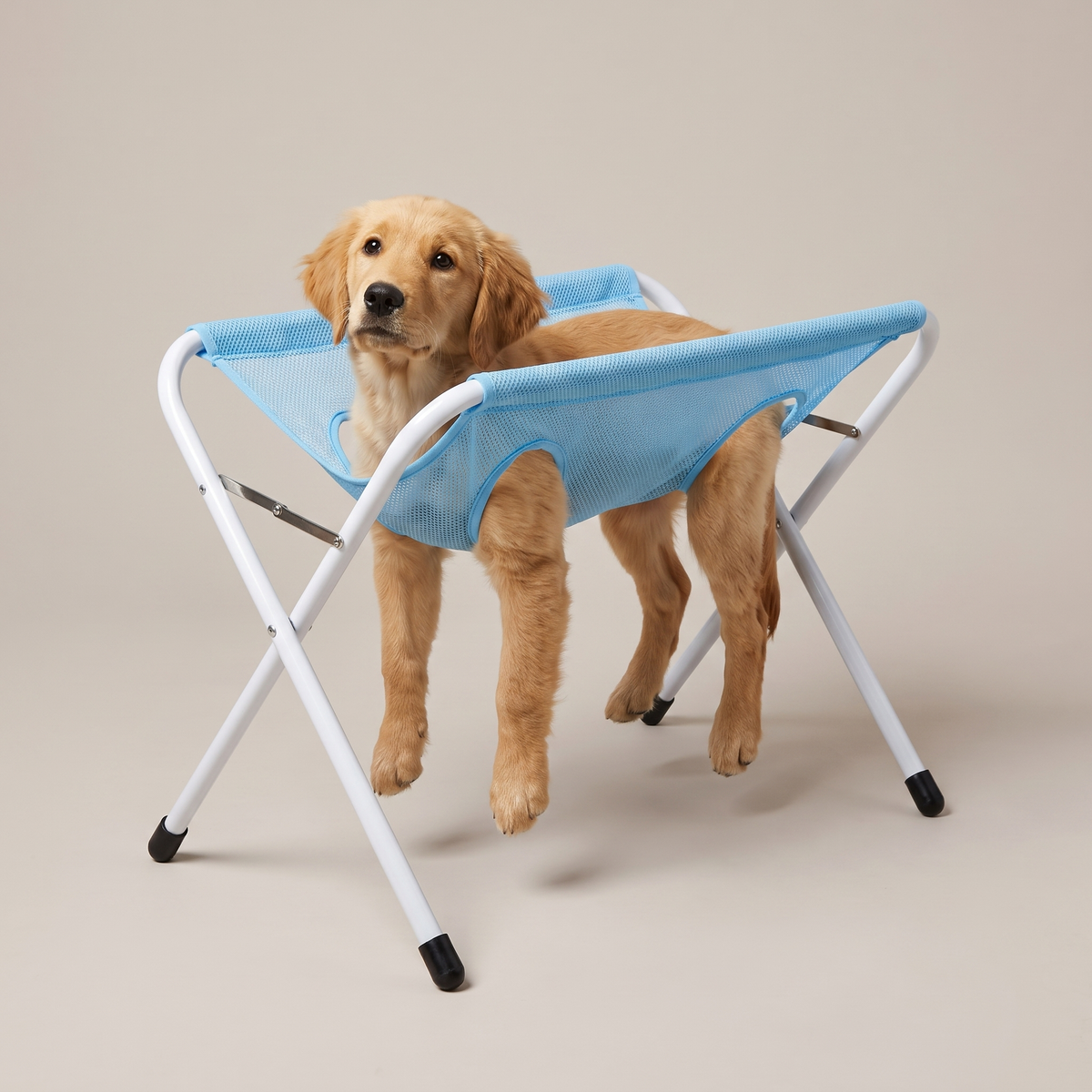 PupFloaty Bath Hammock - Foldable Pet Shower Stand for Small Dogs and Cats