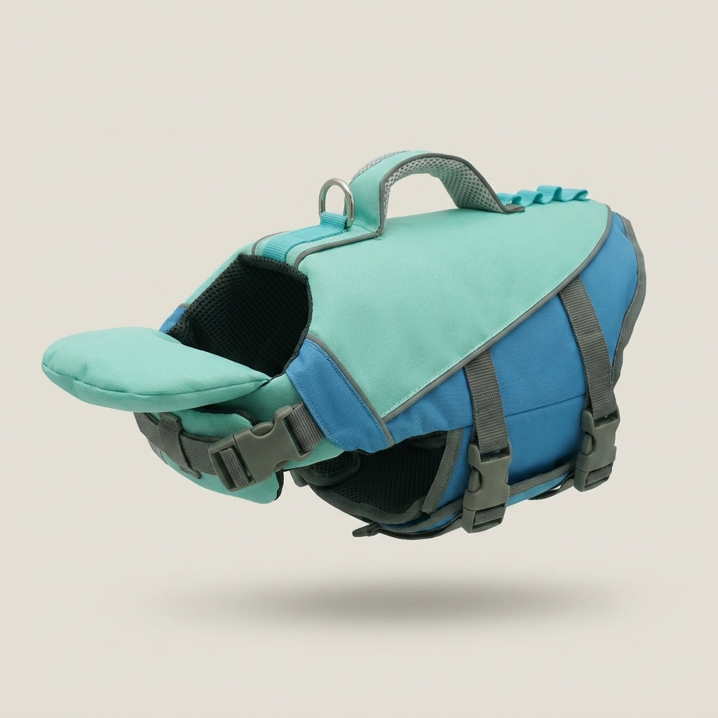 PupFloaty ChinRest™ Dog Life Jacket - Chin Support Float Vest for Small, Medium & Large Dogs