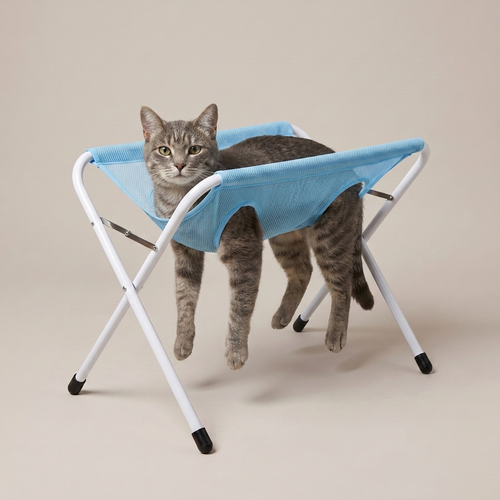 PupFloaty Bath Hammock - Foldable Pet Shower Stand for Small Dogs and Cats